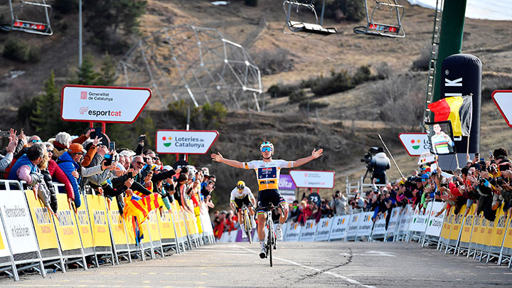 Remco Evenepoel ganó la etapa reina de la Vuelta a Cataluña