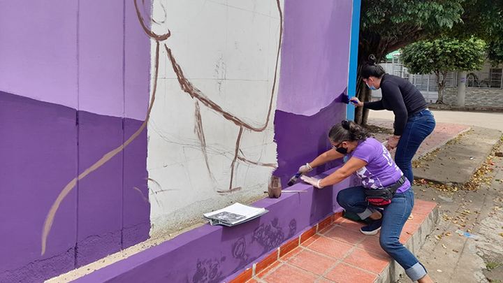 Con el apoyo de la ONG Cosas de Mujeres, unas 45 personas participaron en la elaboración del mensaje.