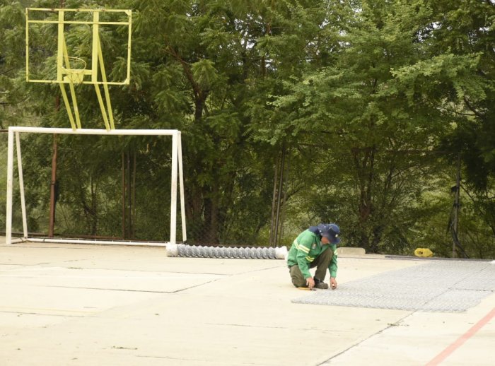 Las canchas de Cormoranes fueron reparadas.