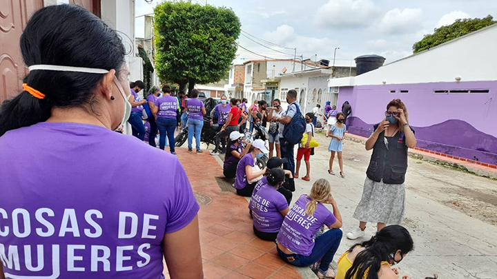 Durante la jornada se hicieron charlas informativas sobre las violencias contra la mujer.