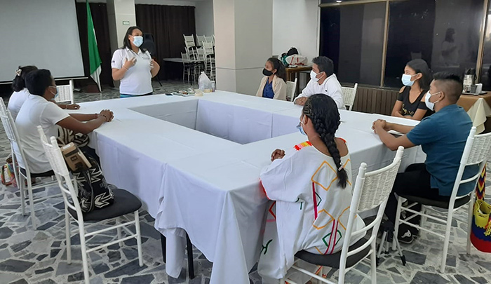 Los ocho jóvenes de La Guajira participaron activamente en la capacitación. / Fotos Luis Fuenmayor 