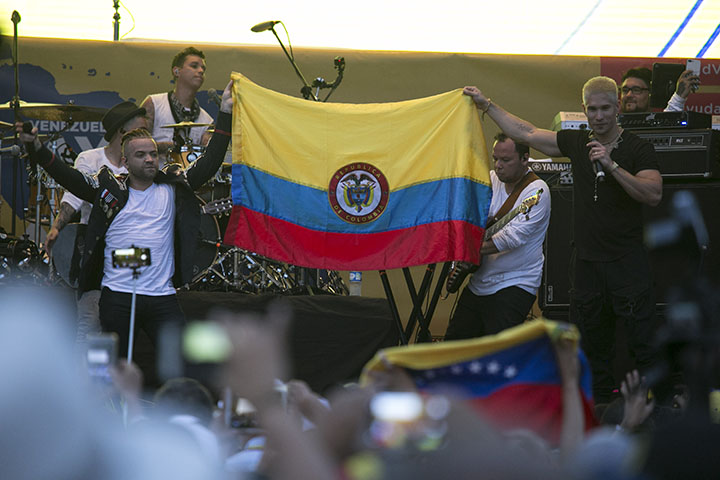 Chino y Nacho se reunieron en este concierto.