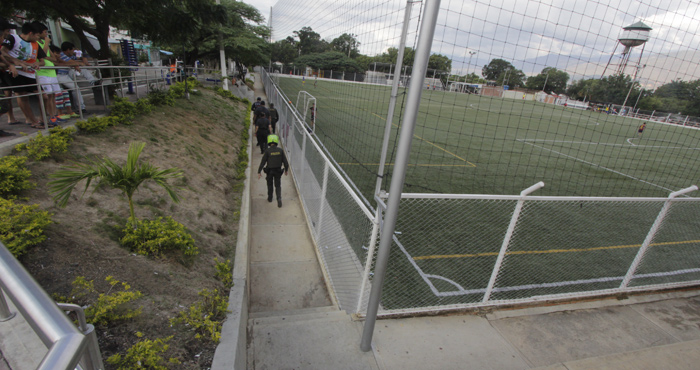 Cancha sintética La Palmita o Camilo Daza, ubicada en el municipio de Villa del Rosario.