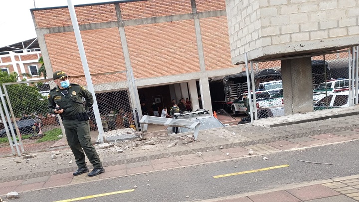 Un grupo de Policías resultó lesionado tras la explosión 