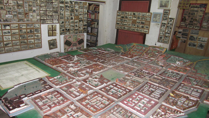 Maqueta de la Pamplona Colonial.