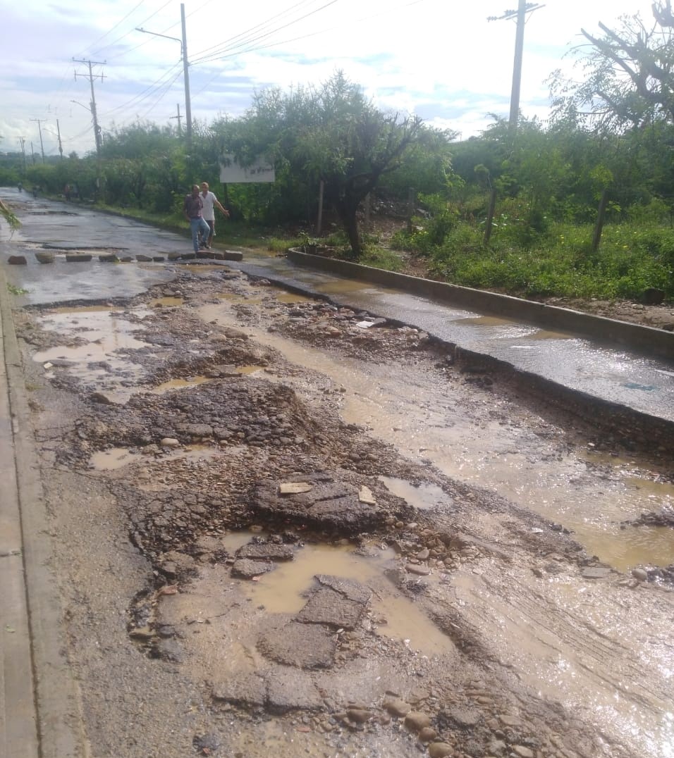 La vía está casi que intransitable. / Foto: Cortesía / La Opinión