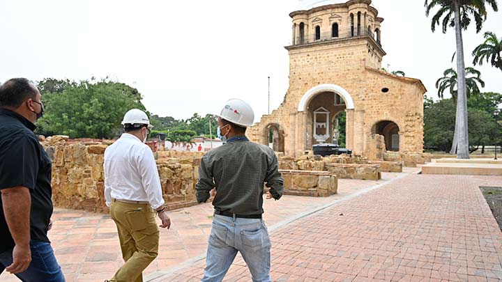 Parque Gran Colombiano avanza en un 80%./Foto cortesía