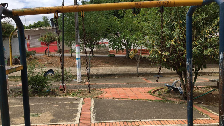 El barrio tampoco cuenta con juegos infantiles. 