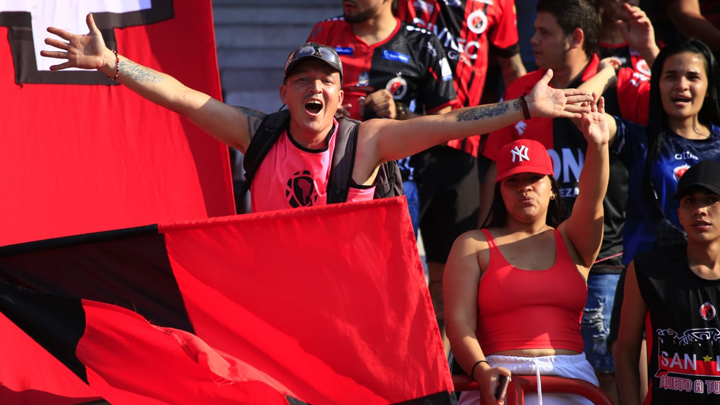 Los hinchas motilones celebraron en el General Santander. 