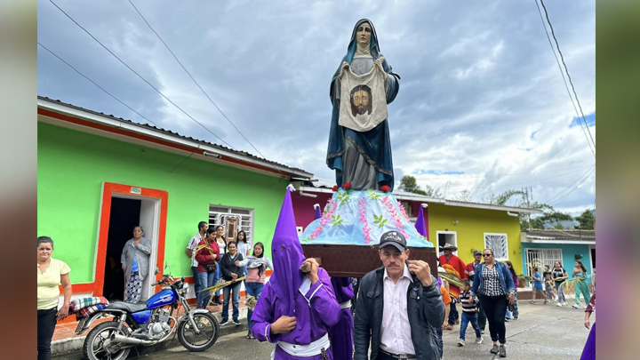 En esta Semana Mayor la tradición se mantiene viva en los pueblos de Norte de Santander. Foto: Facebook - Lourdes Norte de Santander 