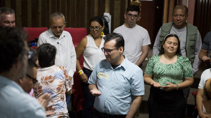 Más de veinte comunicadores de emisoras comunitarias del departamento asistieron al encuentro del CNMH/Foto Juan Pablo Cohen/La Opinión