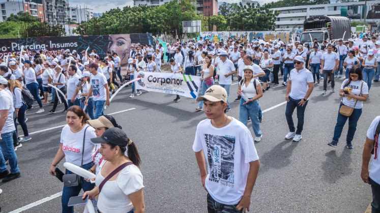 Diferentes organizaciones se vincularon a la jornada denominada 'Una mano por la paz y la seguridad'. / Foto: Cortesía de Corponor / La Opinión 