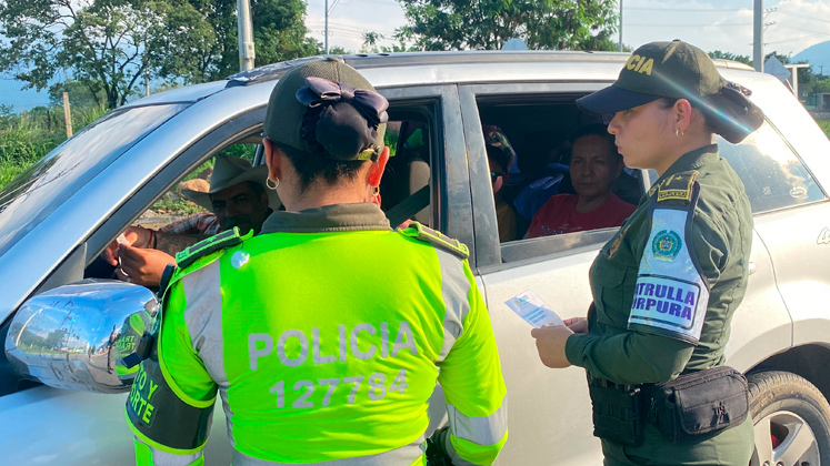 La patrulla púrpura garantiza un retorno seguro y libre de violencia hacia las mujeres