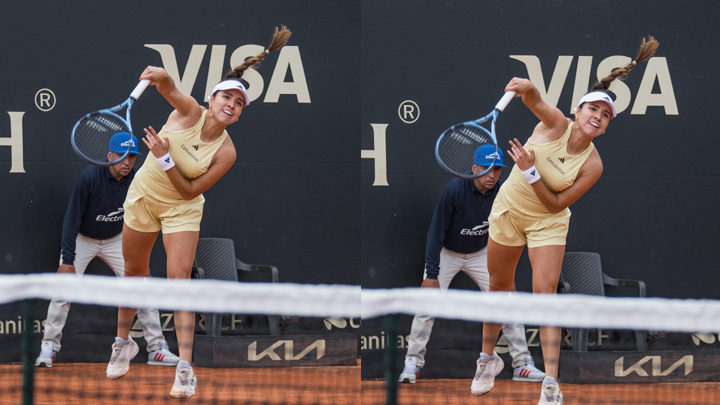 Camila Osorio (54) inició la defensa del título en el WTA 250 de Bogotá.