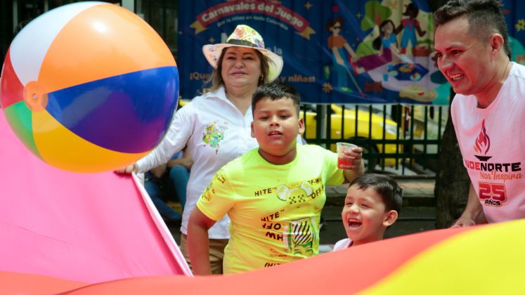 En el día del niño hubo juegos