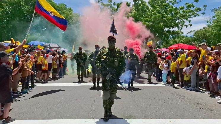 El desfile será un homenaje al pueblo colombiano por parte de la fuerza pública.
