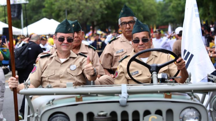 Veteranos de la guerra de Corea participaron de este acto conmemorativo.