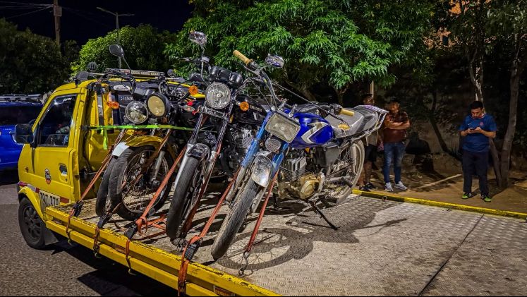 Estas fueron las motos inmovilizadas