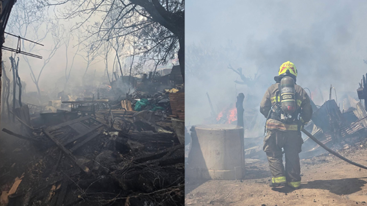 Bomberos de Cúcuta controlaron la emergencia. Foto: cortesía 