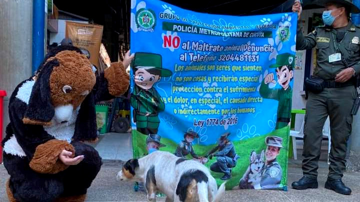 Campaña contra el maltrato animal en Cenabastos
