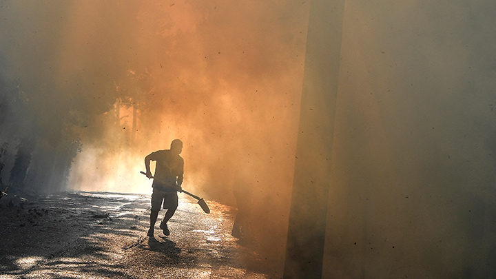 Incendio en Grecia