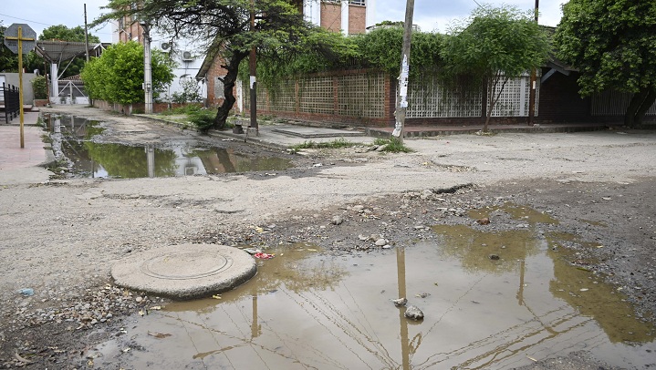 Calle dañada