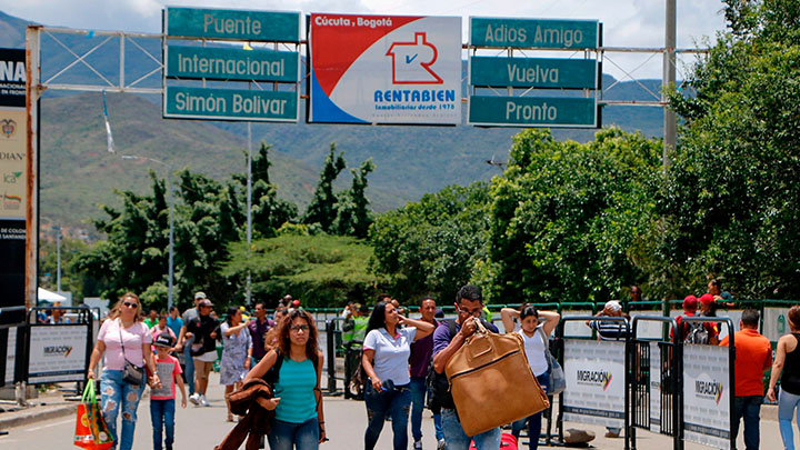 Frontera entre Cúcuta y Venezuela