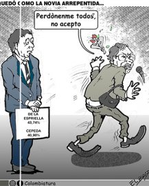 Quedó como la novia arrepentida