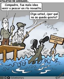 08-07-26 - Caricatura, Pataletas de ahogado