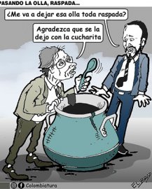 Pasando la olla, raspada