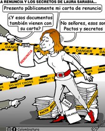 La renuncia y los secretos de Laura Sarabia