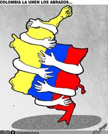 A Colombia la unen los abrazos