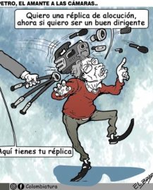 19-08-26 - Caricatura, Petro, el amante a las cámaras.