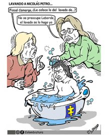 Lavando a Nicolás Petro