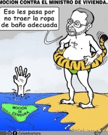 18-09-26 - Caricatura, Moción contra el ministro de Vivienda.