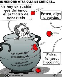 11-10-26 - Caricatura, Se metió en otra olla de críticas.