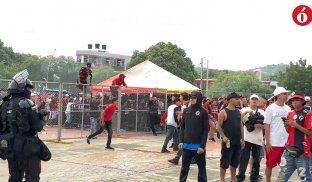 Disturbios en el estadio General Santander 