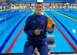  Julián Sarmiento una de las nuevas promesas de la natación nortesantandereana luce las dos medallas conquistadas en Ibagué.