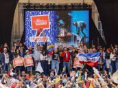 La marcha en favor de las reformas sociales tuvo una masiva respuesta./Foto Presidencia de la República
