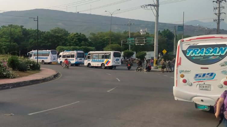 Paro de conductores en el área metropolitana de Cúcuta