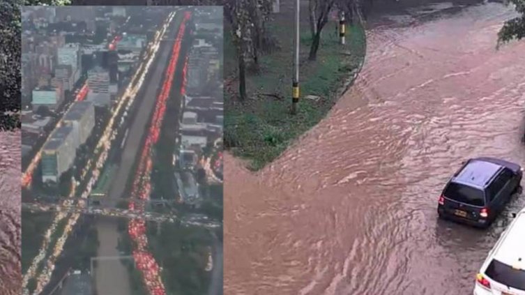 Aguaceros e inundaciones en Medellín