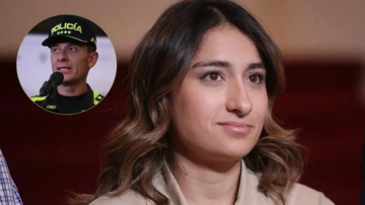Laura Sarabia y exdirector de la Policía, Henry Sanabria. Fotos: Colprensa / El Colombiano.
