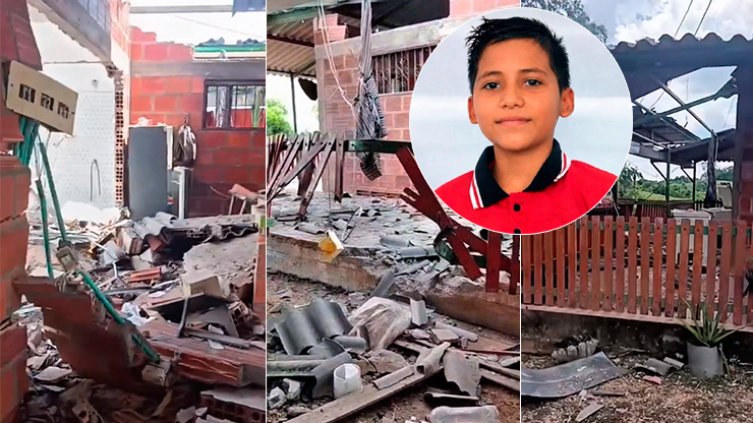 La vivienda de las víctimas quedó totalmente destruida tras la explosión. / Foto: cortesía