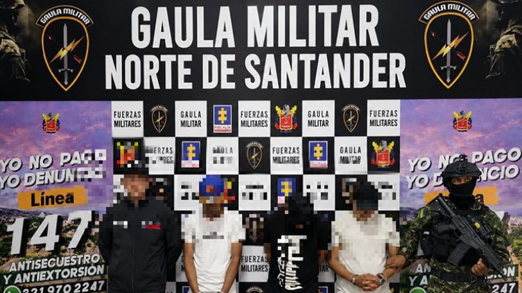 Capturados por secuestro. / Foto: cortesía