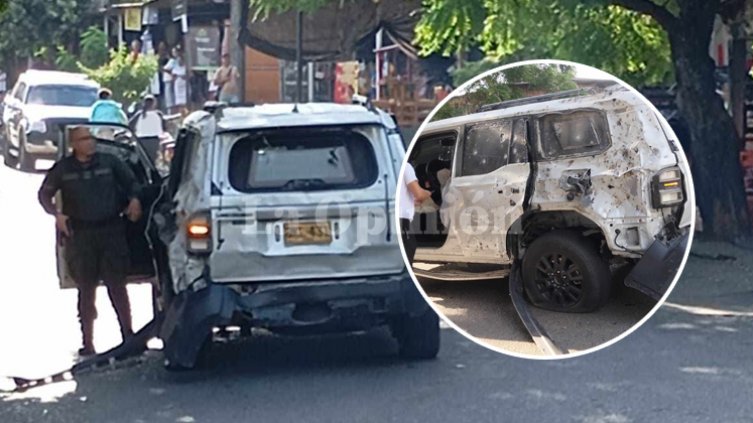 Vehículo de la Policía fue atacado con explosivos en la vía Cúcuta - Puerto SantanderVehículo de la Policía fue atacado con explosivos en la vía Cúcuta - Puerto Santander