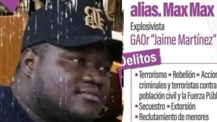 Abatido alias ´Max max´.  Foto: Fuerzas militares