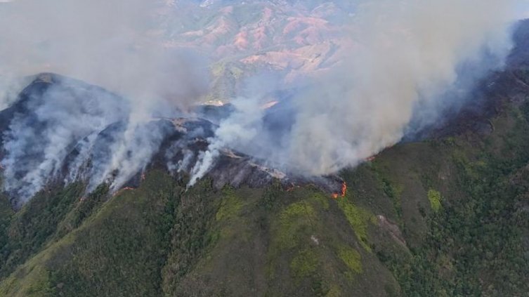 Después de varios días los organismos de socorro liquidan el incendio presentado en zona rural de Ocaña.