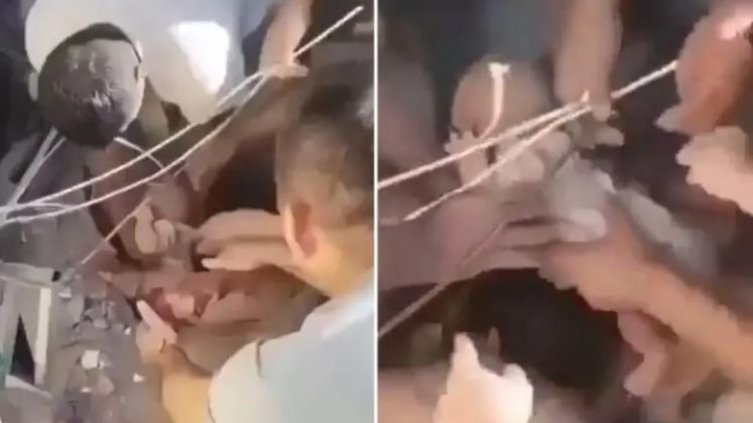 ¡Vida bajo los escombros! Tras el colapso de un edificio, rescatan a una madre y su bebé en Cali