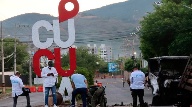 Atentado en Cúcuta. / Foto: Carlos Ramírez-La Opinión