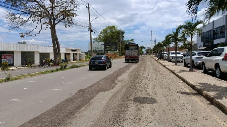 Vía Boconó deteriorada